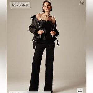 J Crew Denim trouser in 1996 semi-stretch - black